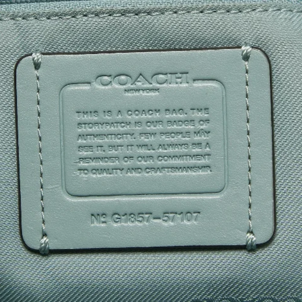 Coach Pre-owned Leather shoulder-bags Blue Dames
