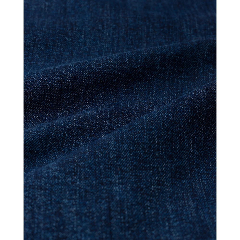 IVY OAK Gebogen Denim Blouse met Gewassen Look Blue Dames