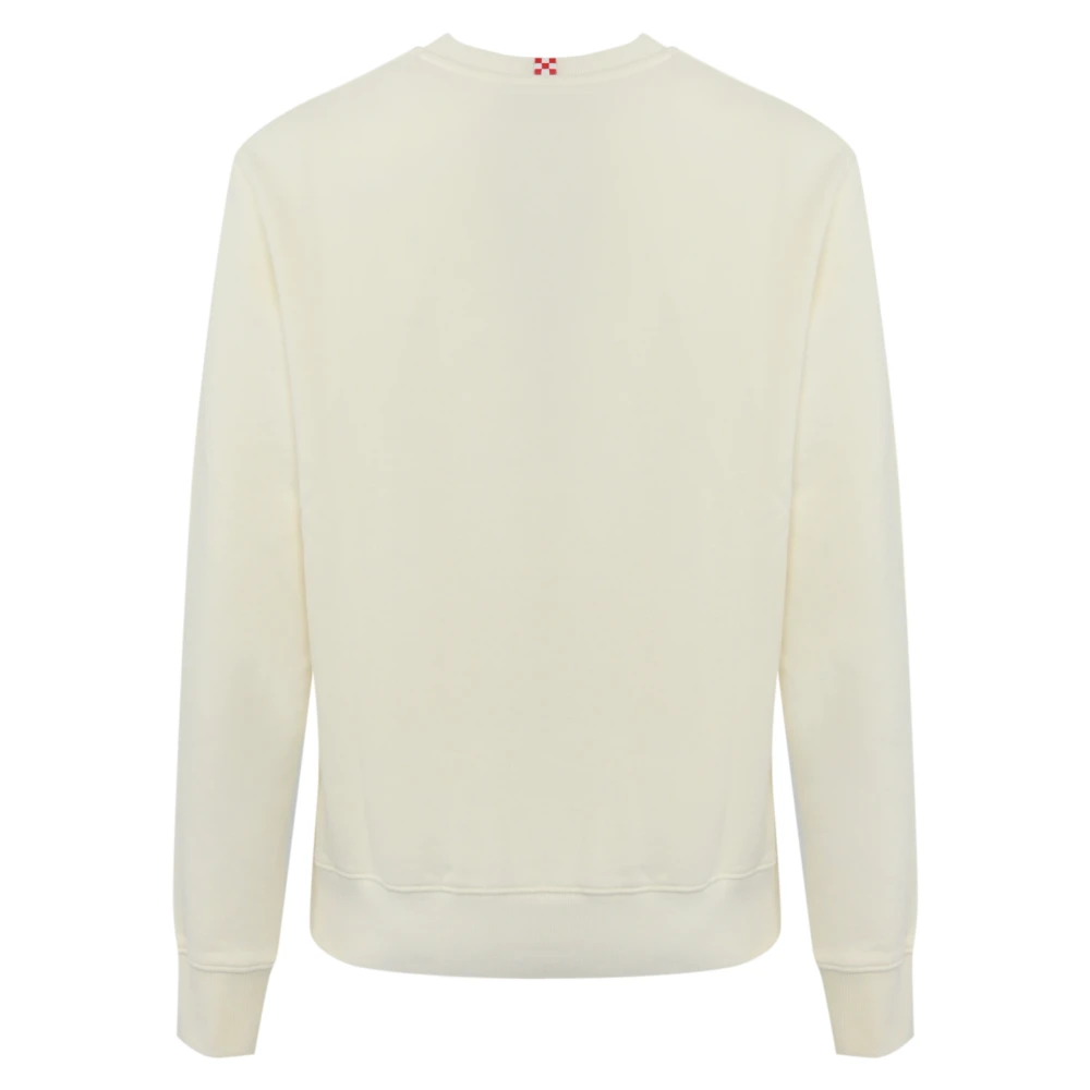 MC2 Saint Barth Witte Katoenen Trui Lange Mouw White Heren