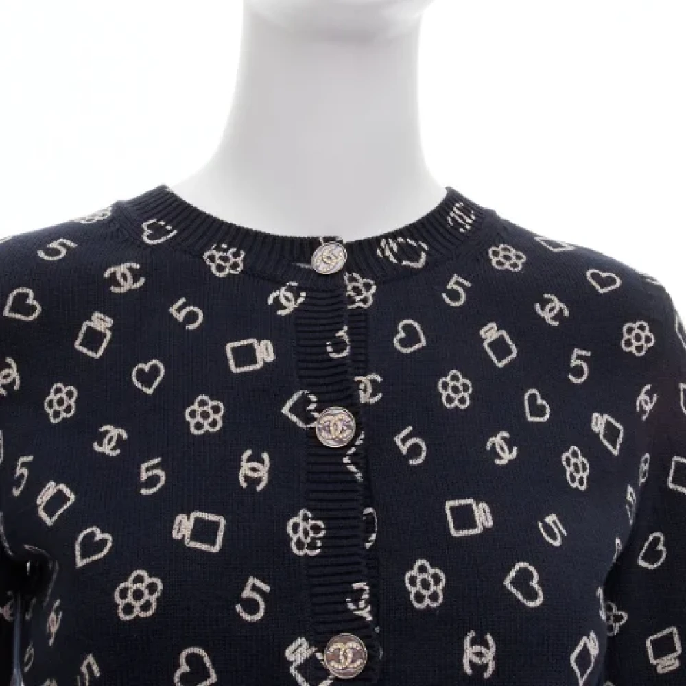 Chanel Vintage Pre-owned Cotton tops White Dames