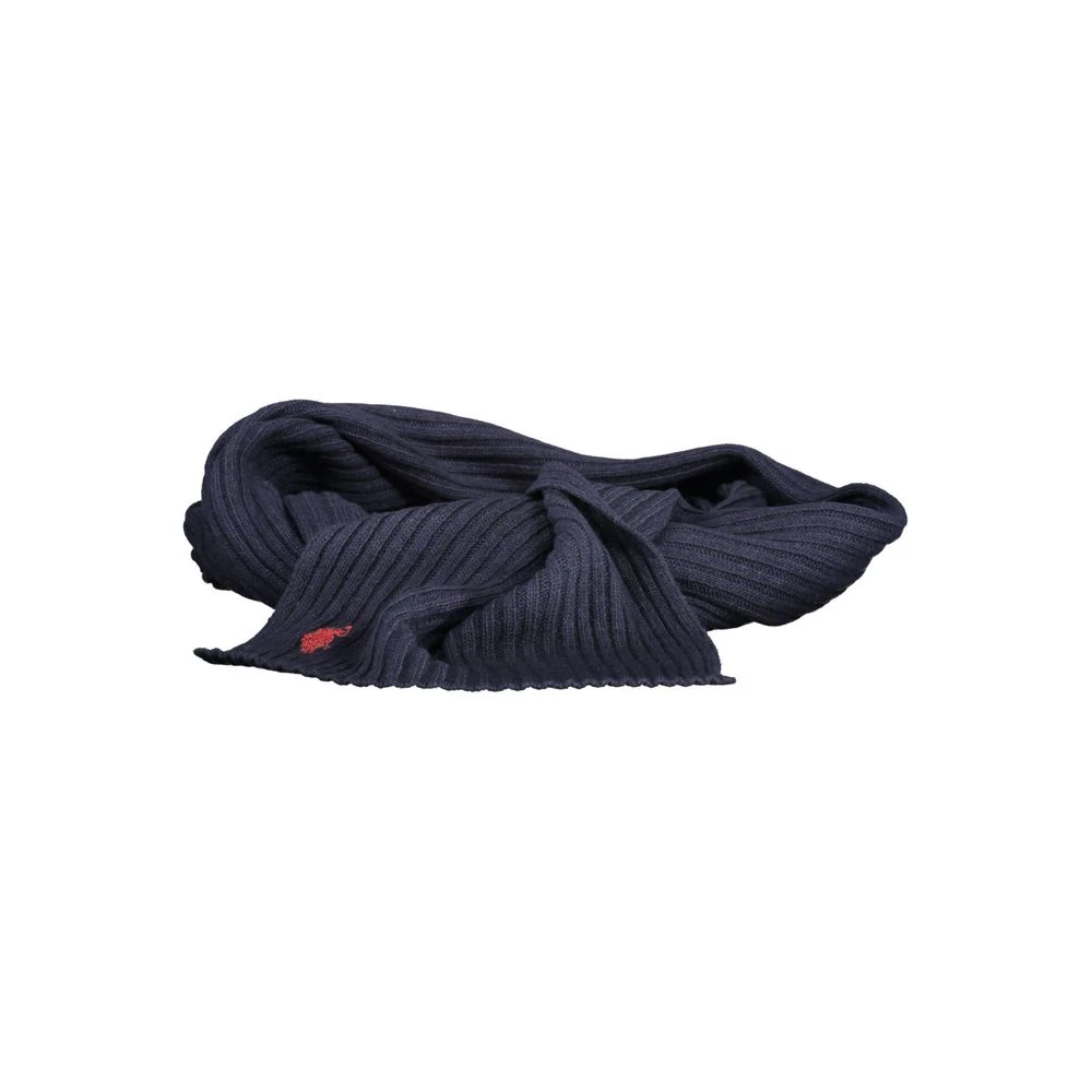 U.s. Polo Assn. Men's Blue Wool Scarf