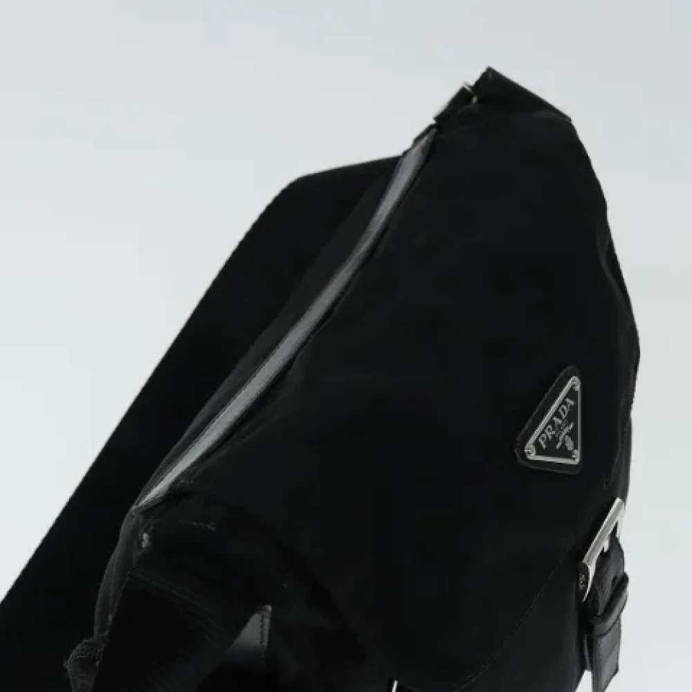 Prada Vintage Pre-owned Nylon prada-bags Black Dames