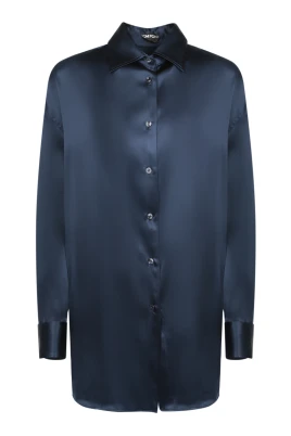 Blå T-shirt Polo Damkläder