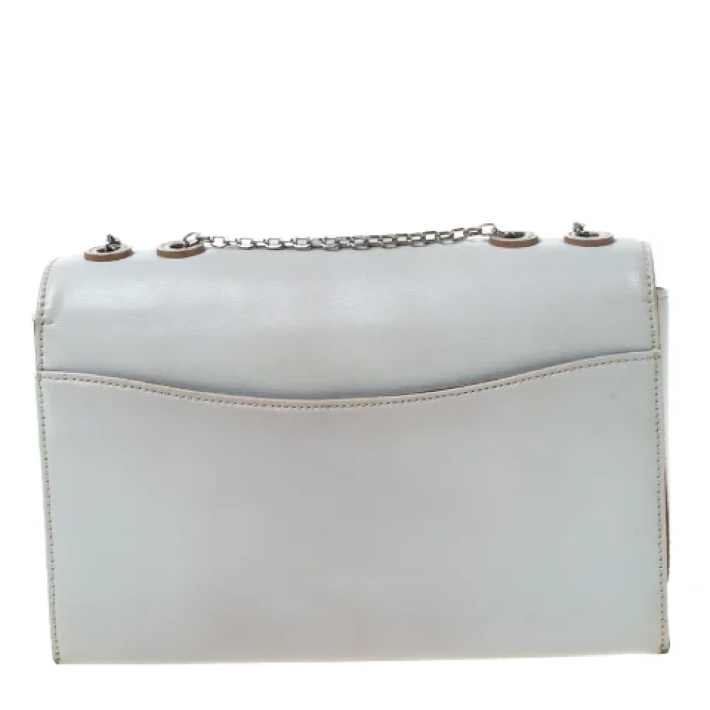Armani Pre-owned Leather shoulder-bags Gray Dames