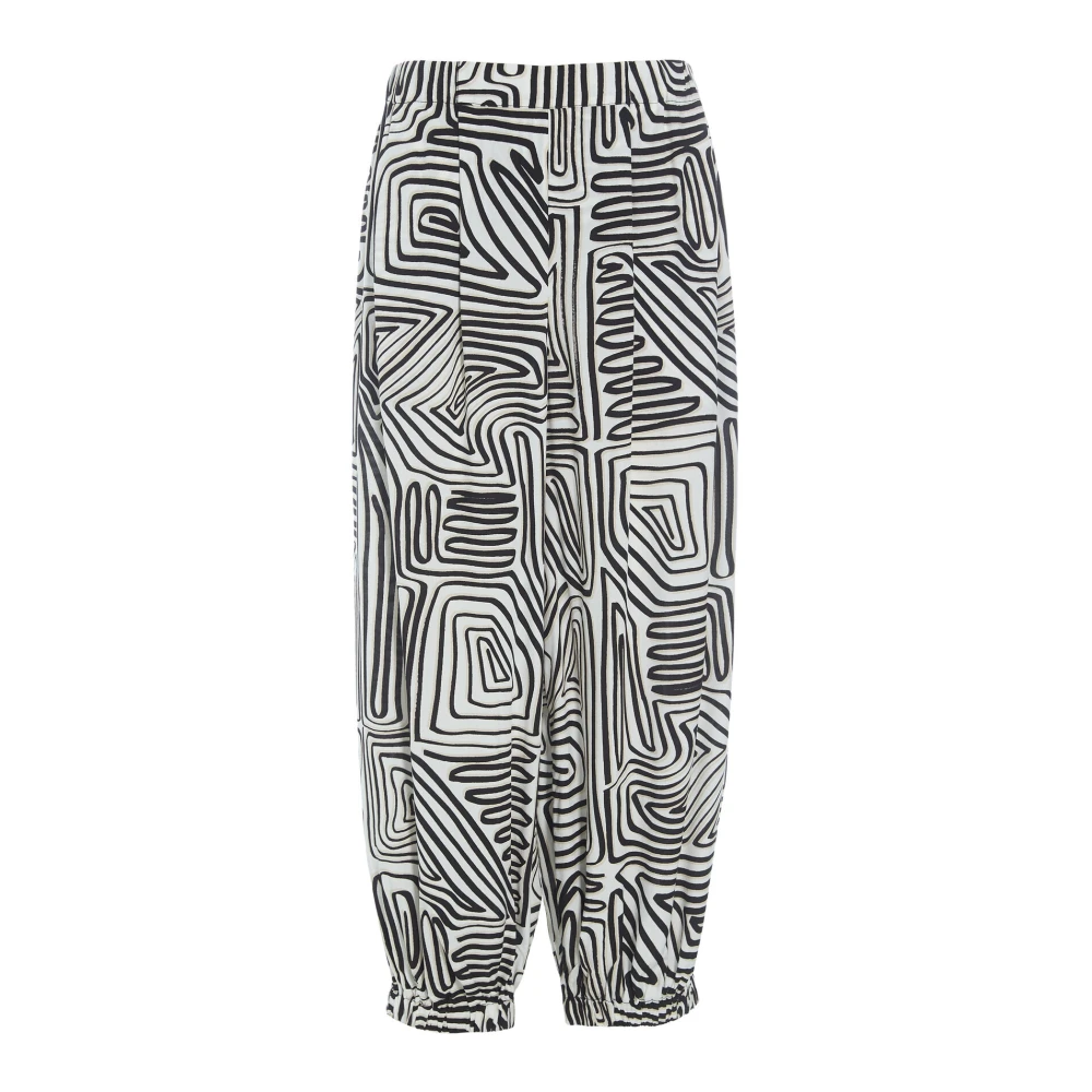 Bitte Kai Rand Haru Beetle Tracks Losse Viscose Broek Black Dames