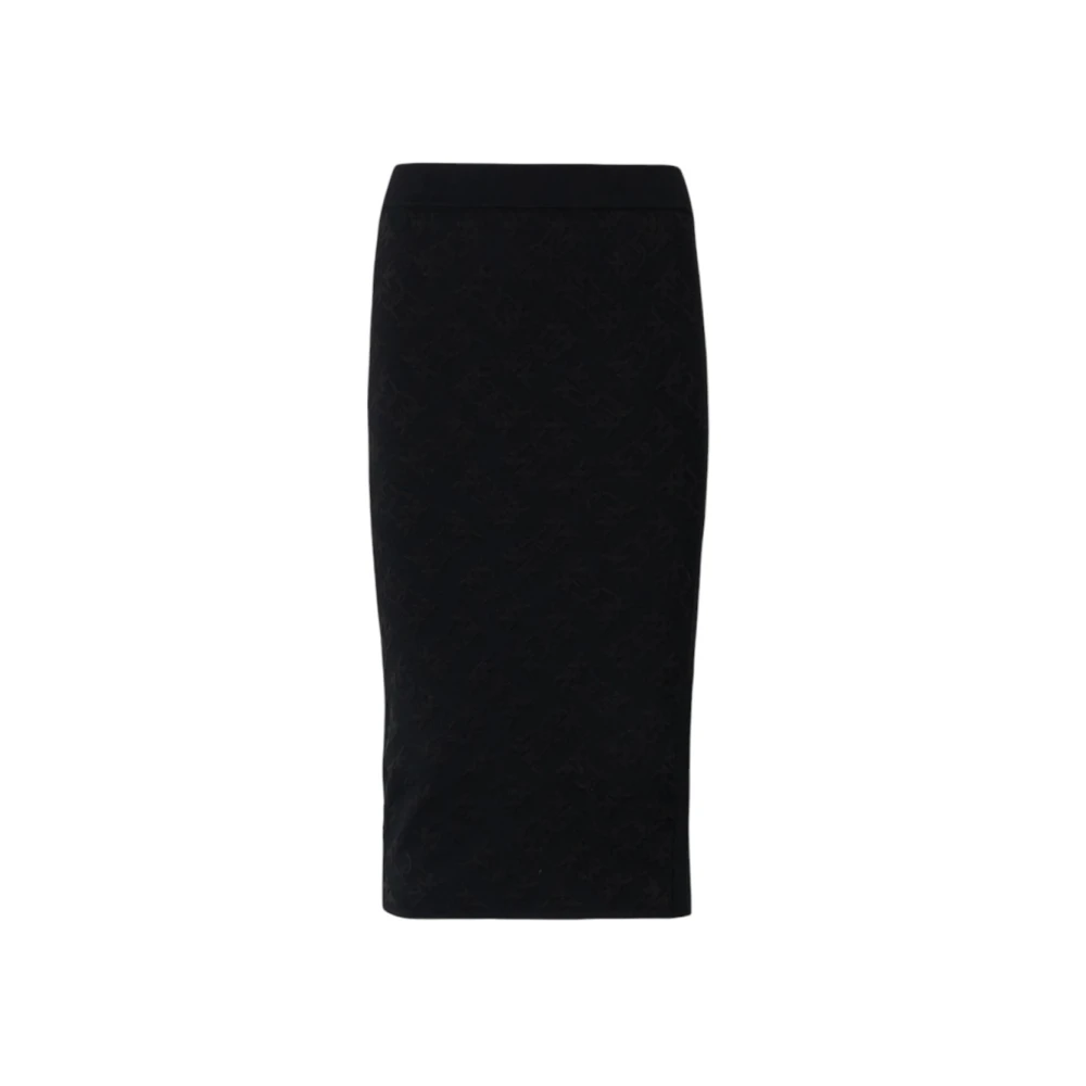 Pinko Zwarte rok met Decantazione detail Black Dames