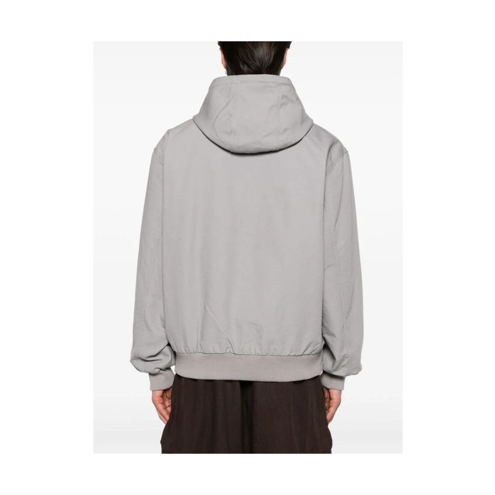 Carhartt WIP Grijze Hoodie met Rits Gray Heren