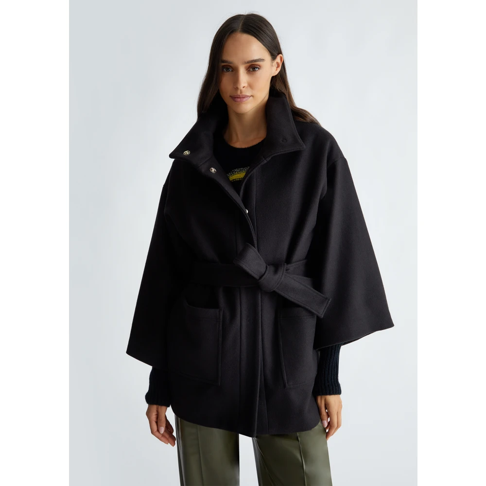 Liu Jo Korte wollen jas Black Dames