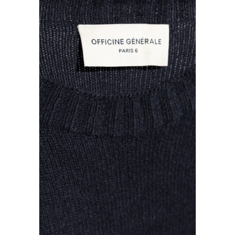 Officine Générale Wollen trui Blue Heren