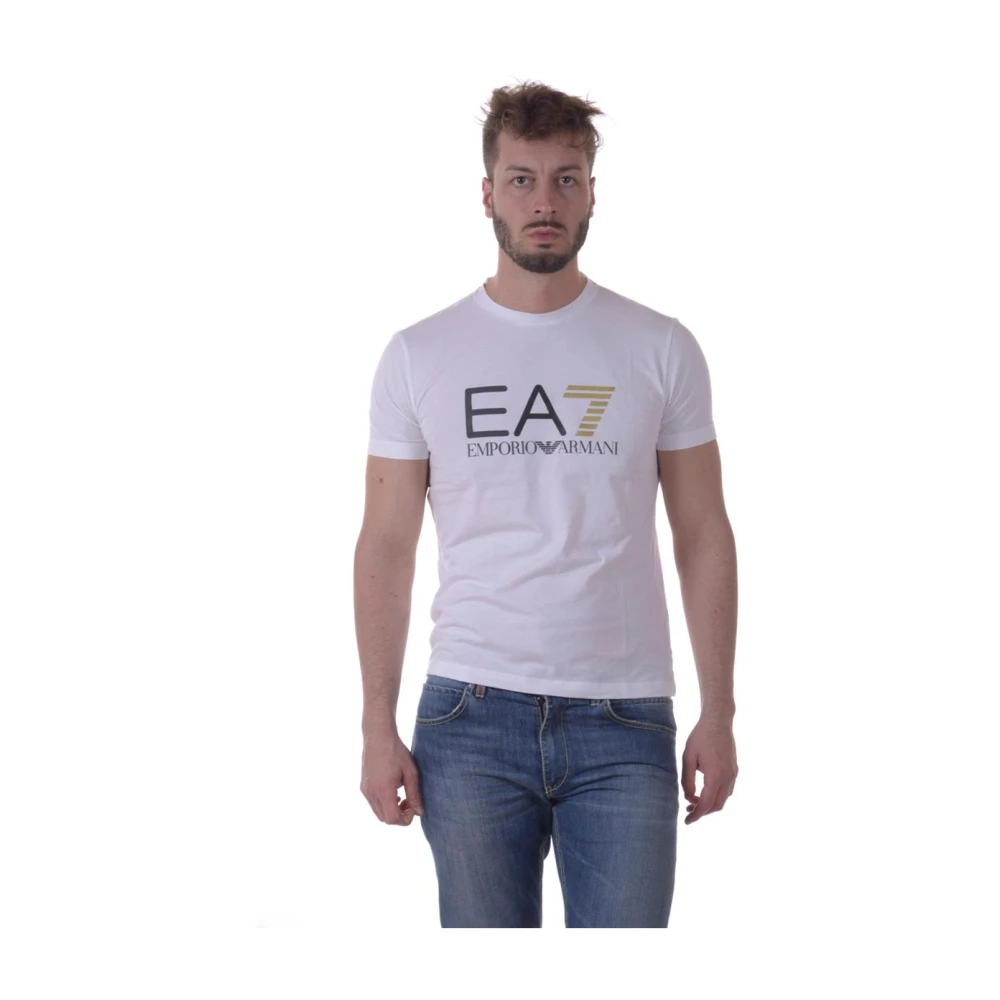 Emporio Armani EA7 Sweatshirt T-shirt White, Herr