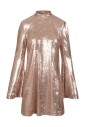 sequin-high-collar-dress