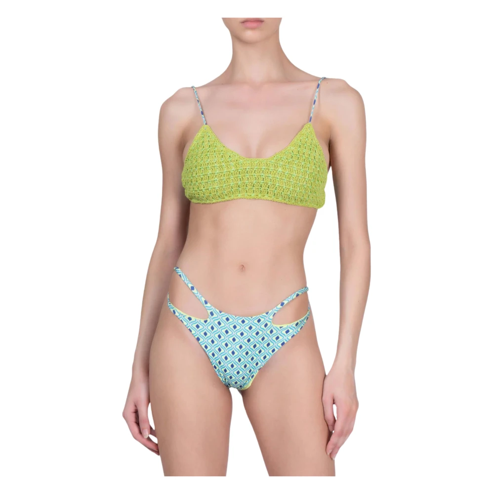 Me-Fui Women's Multicolor Top Bikini With Fixed Briefs - Bikinis - L - Swimwear