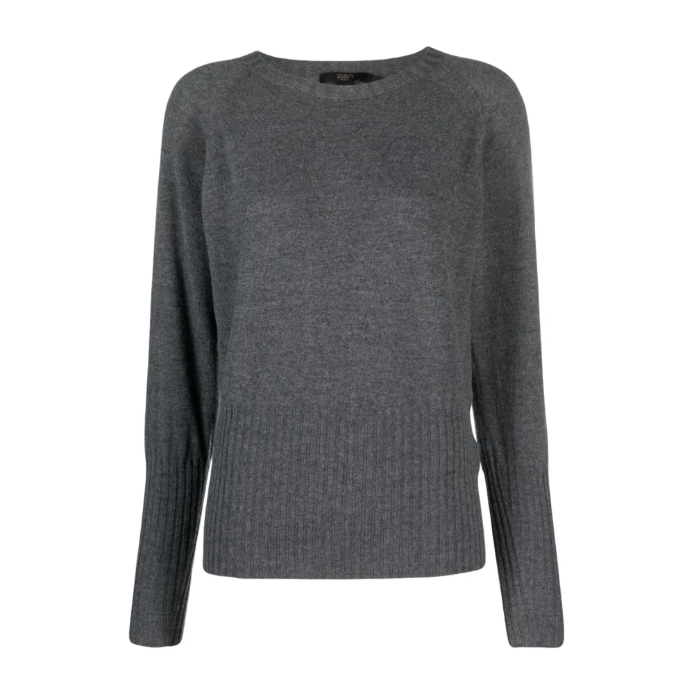 Seventy Round-neck Knitwear Gray Dames