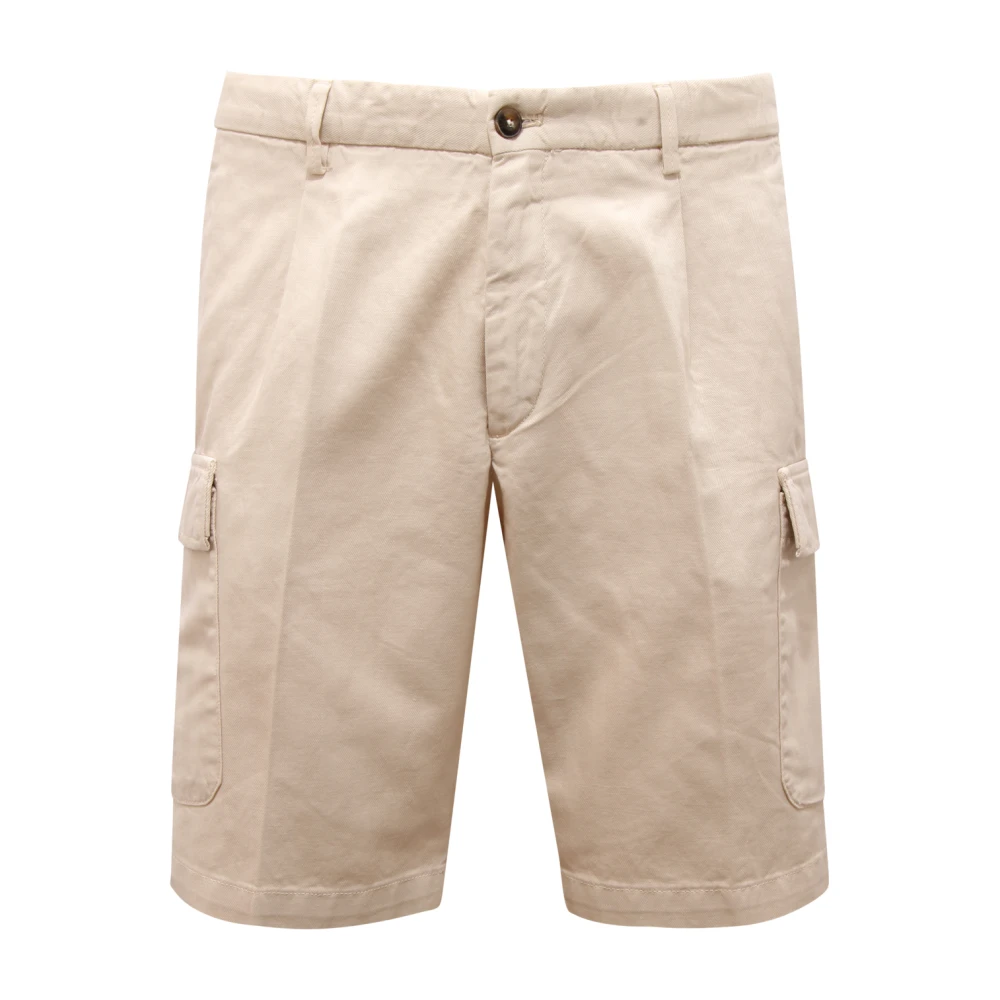 Briglia White Newport Bermuda Cargo Shorts - Male - Casual Shorts - S - Shorts