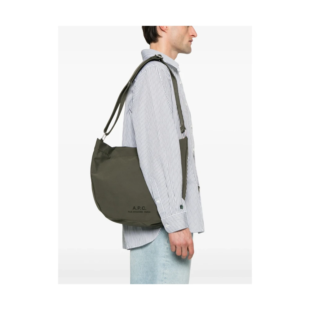 A.p.c. Khaki Bum Bag met Verstelbare Band Green Heren