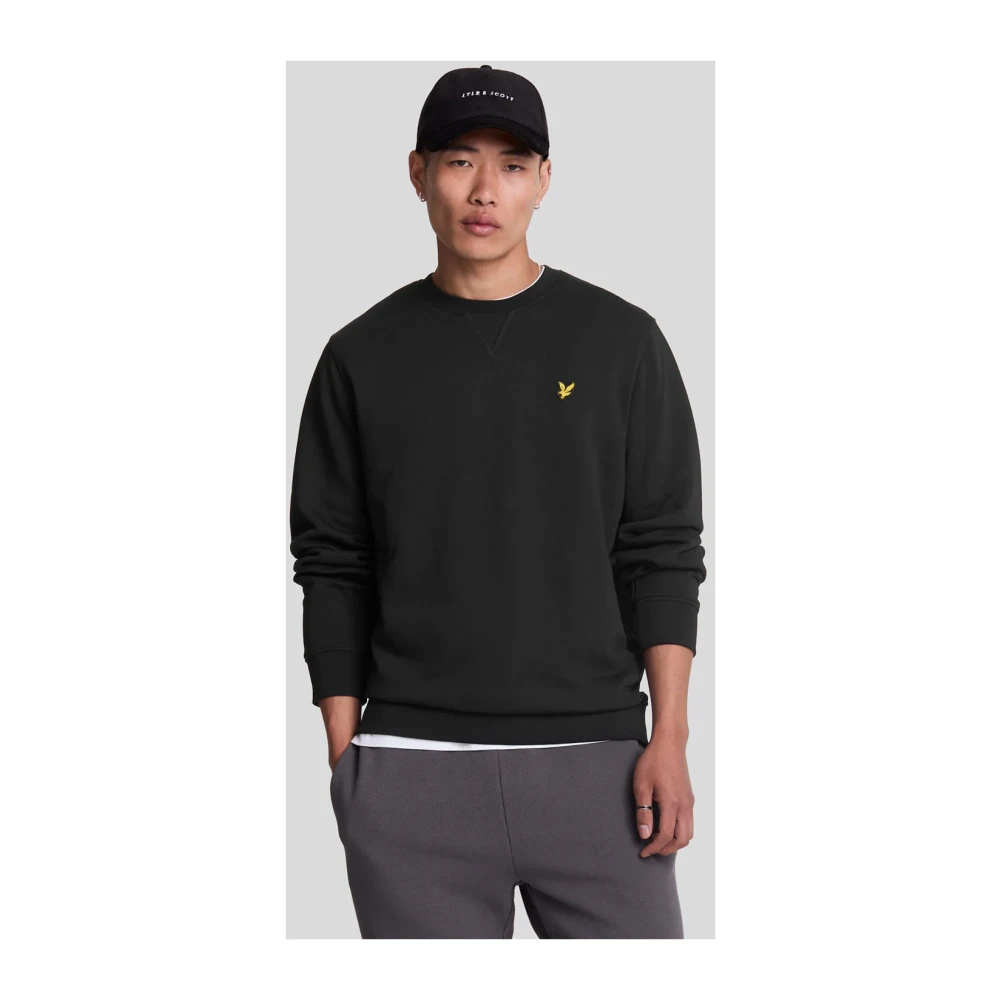 Lyle & Scott Grafische Crew Neck Sweatshirt Black Heren