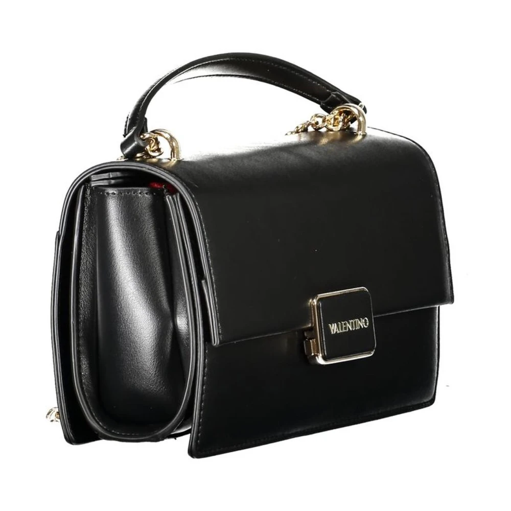 Valentino by Mario Valentino Zwarte Polyethyleen Handtas met Ritssluiting Black Dames