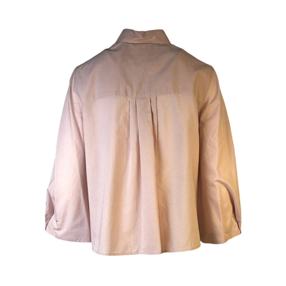 Xacus Poedershirt met 3 4 Ballonmouwen Pink Dames