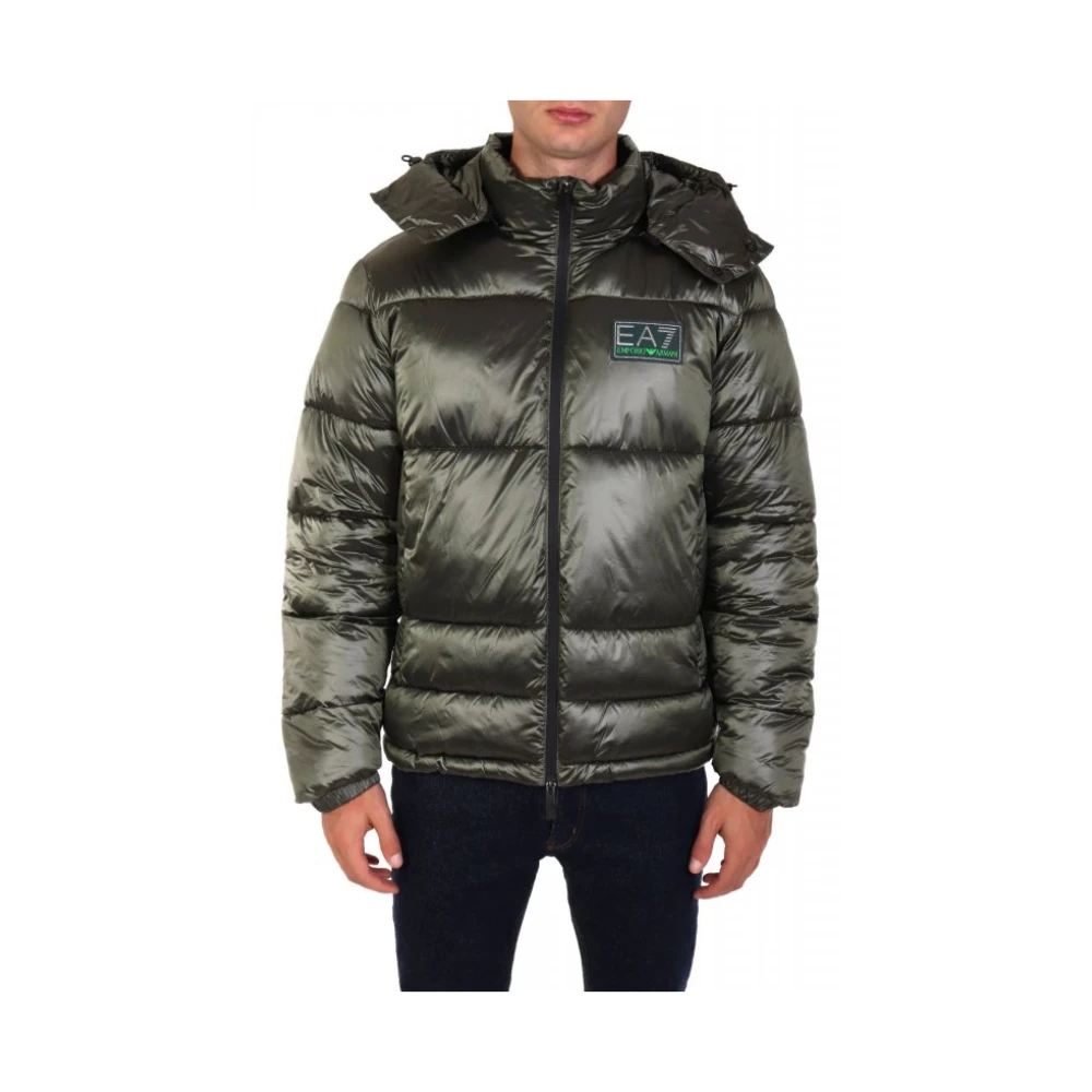 Emporio Armani Ea7 Blå Puffer Jacka