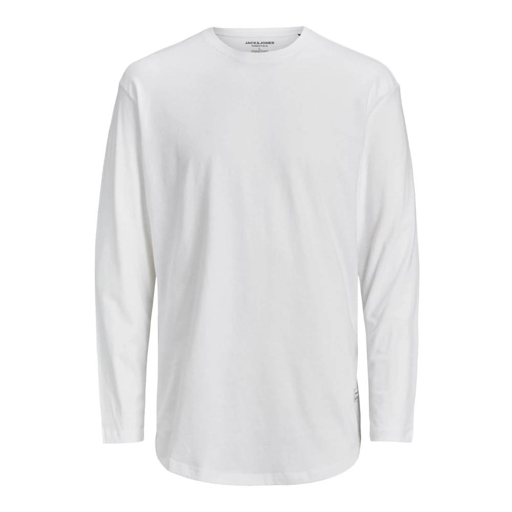 Jack & Jones Herr Vit Långärmad T-shirt White, Herr