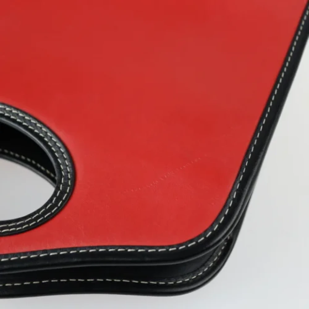 Burberry Vintage Pre-owned Fabric handbags Red Dames