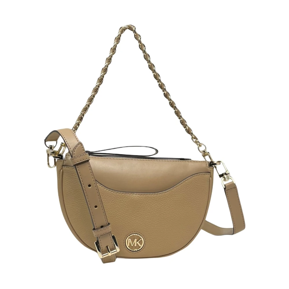 Michael Kors Halvmåne Pochette Crossbody Väska Brown, Dam