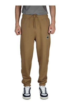 Beige Unisex Sweatpants Med Avslappnad Passform