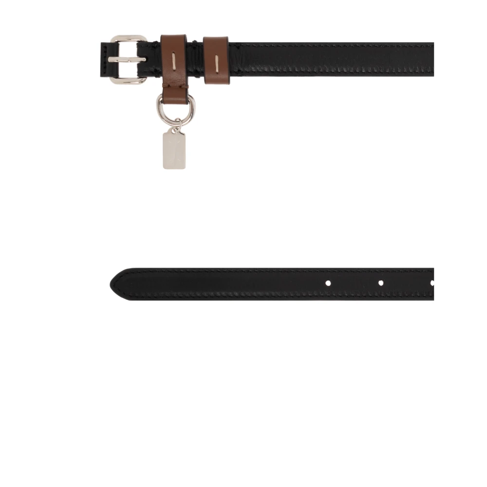 Maison Margiela Leren riem Black Heren