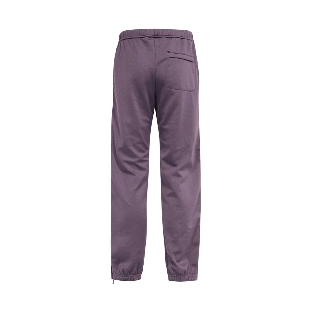 Heron Preston Contrast Streep Katoenen Broek Purple Heren