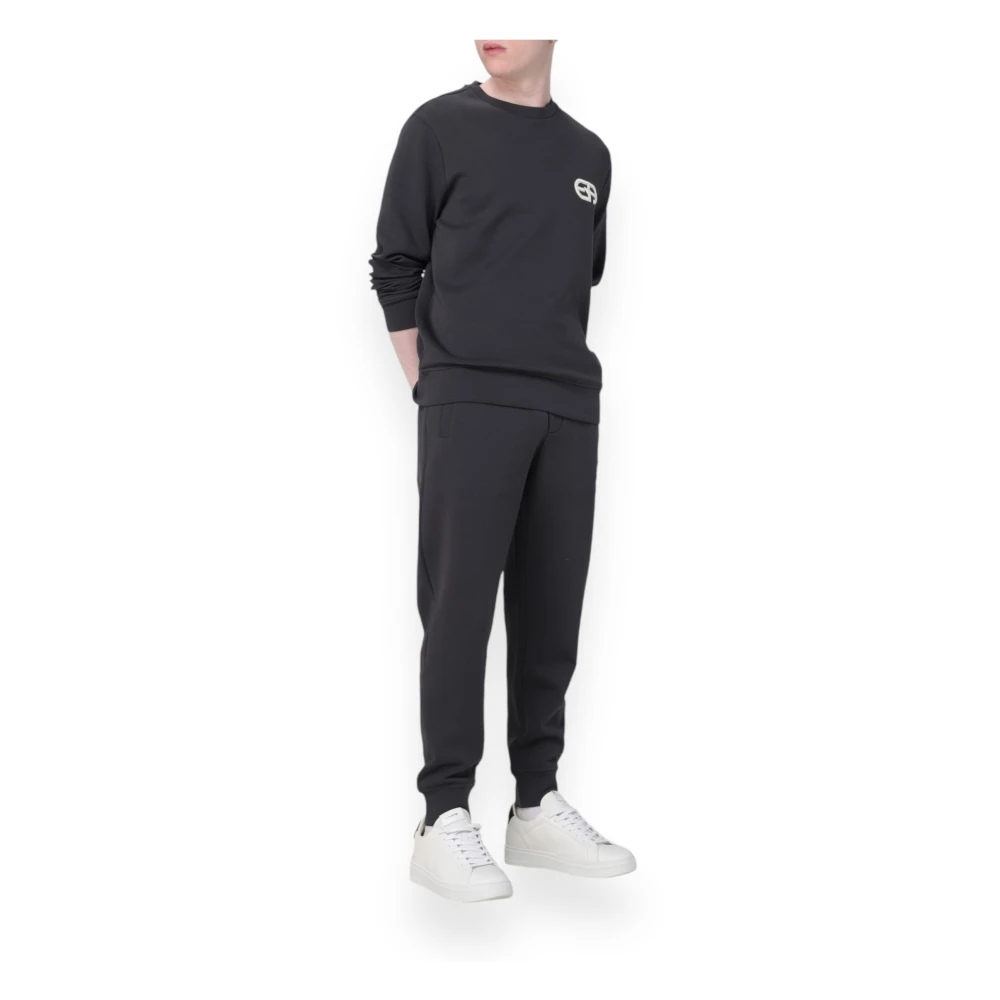 Emporio Armani Stijlvolle Sweatshirt voor Mannen Black Heren