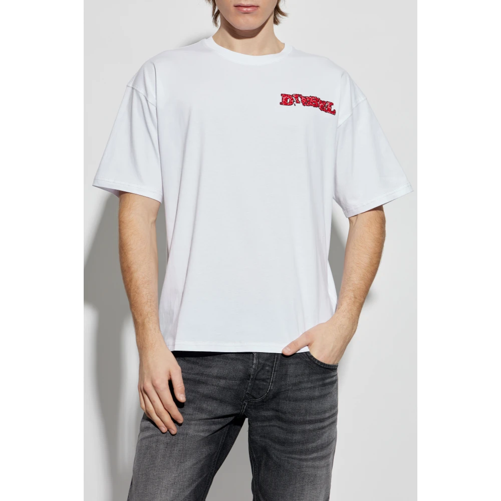 Diesel T-shirt T-Boxt-R20 White Heren