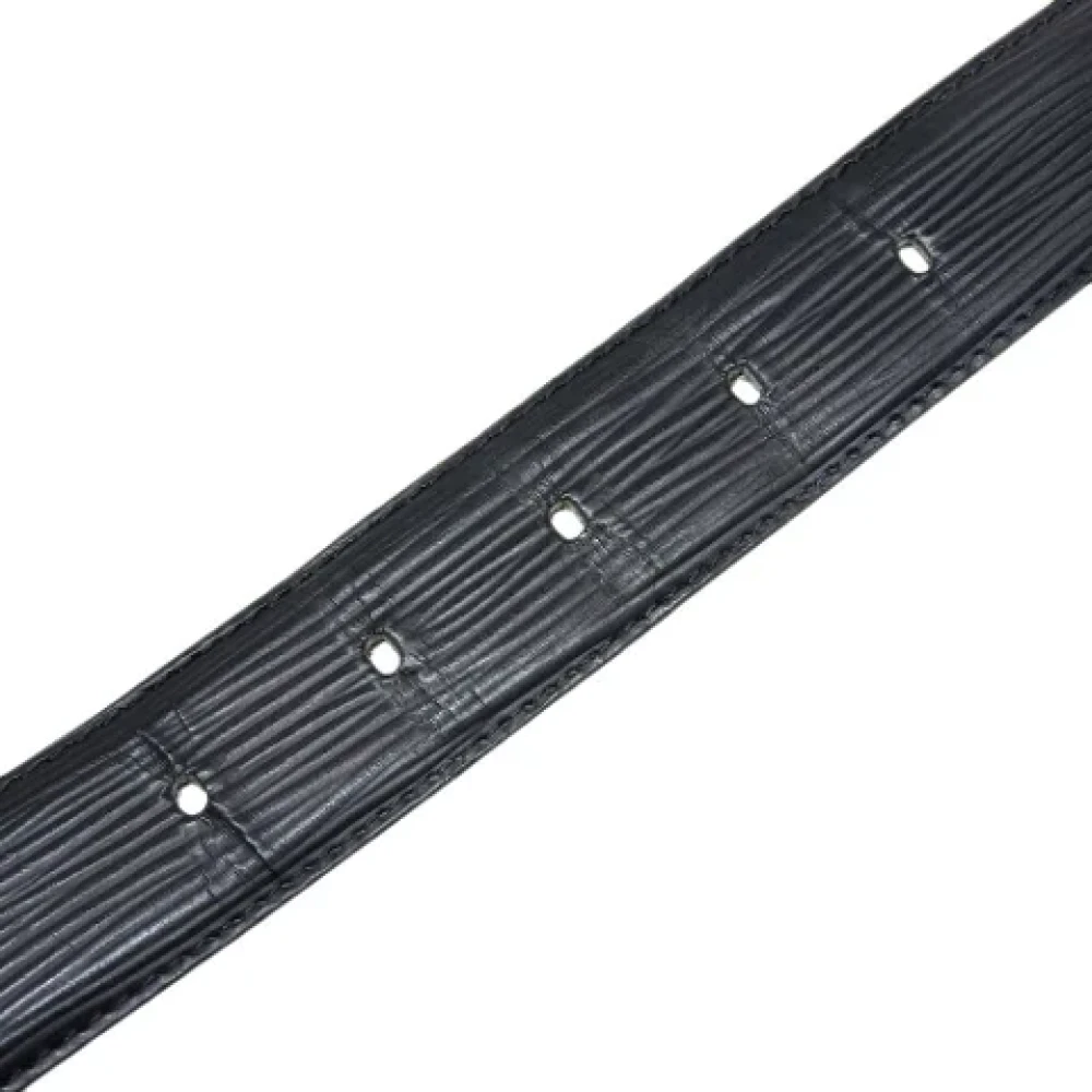 Louis Vuitton Vintage Pre-owned Leather belts Black Dames