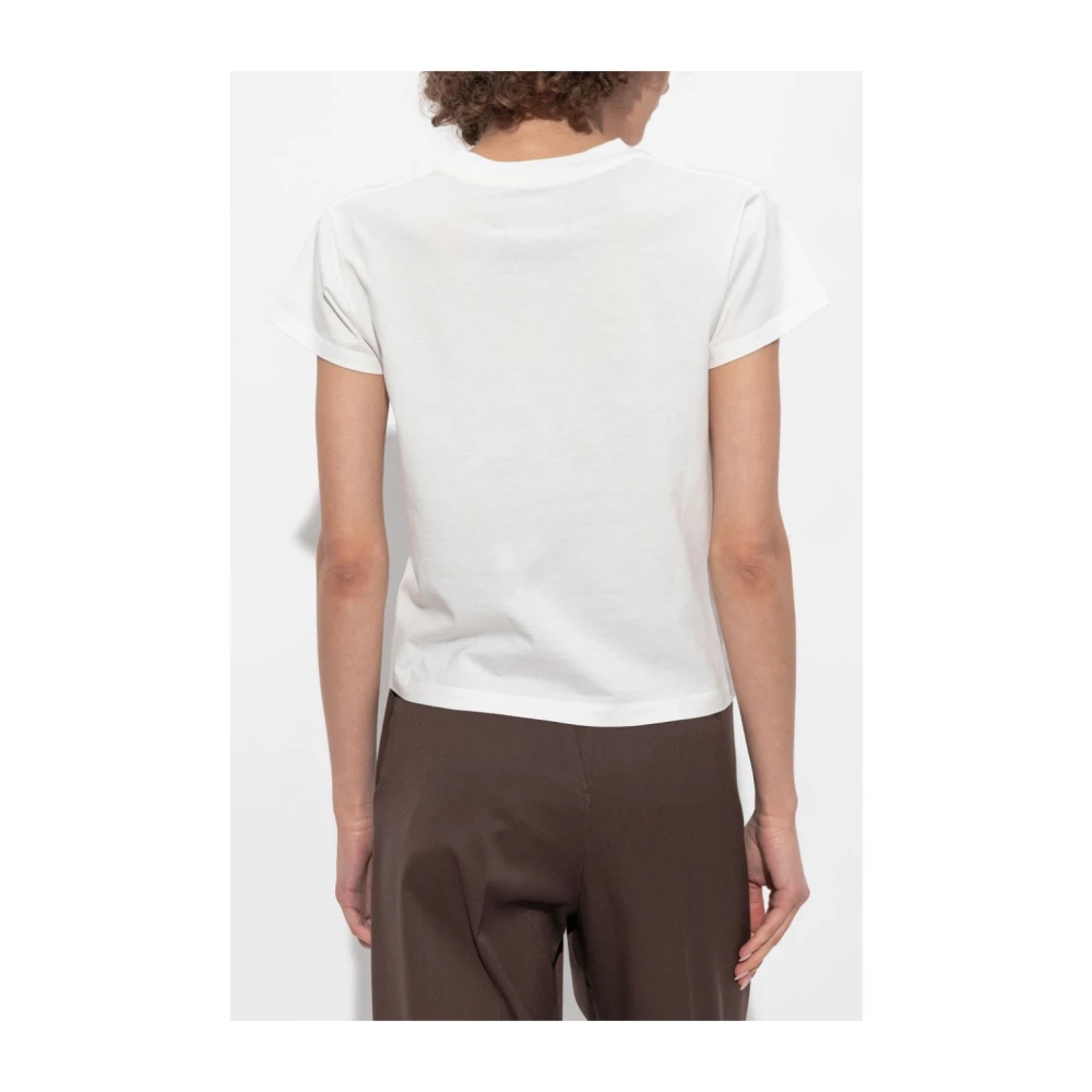 MM6 Maison Margiela Katoenen T-shirt White Dames