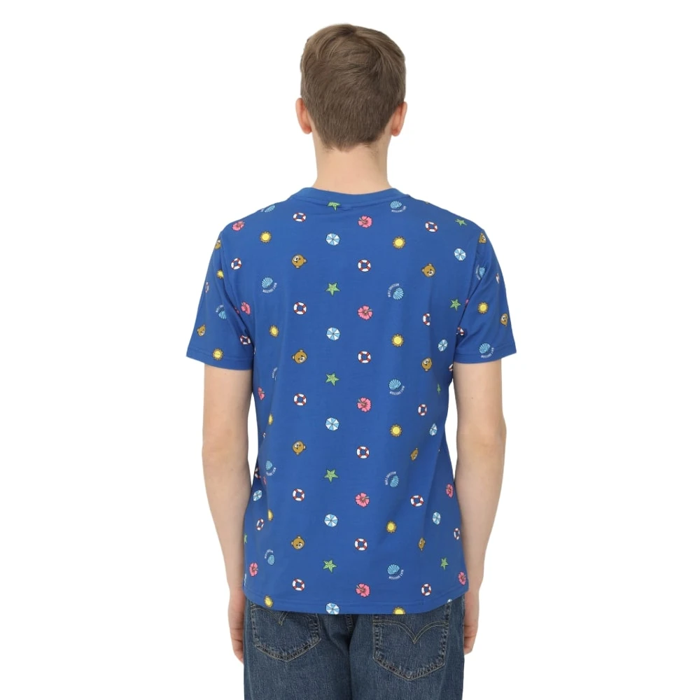 Moschino Korte Mouw T-shirt Blue Heren