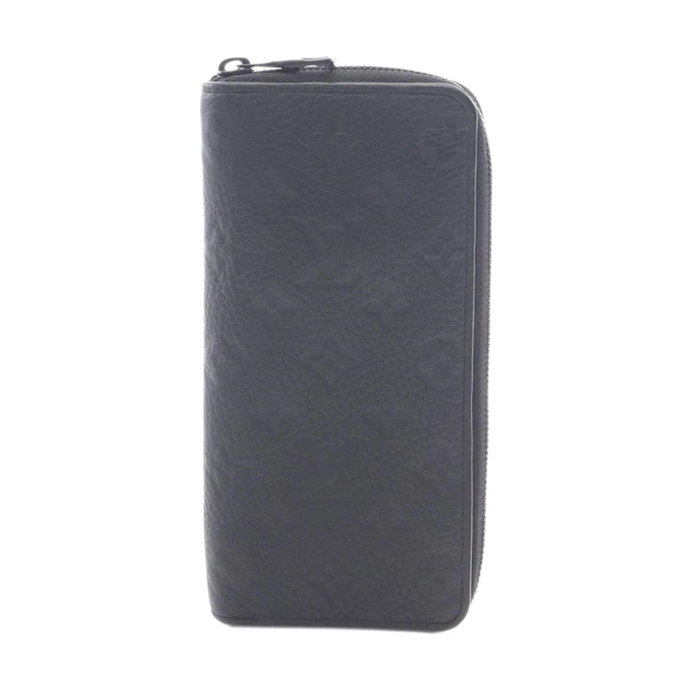 Louis Vuitton Vintage Women's Black Pre-Owned Monogram Long Wallet