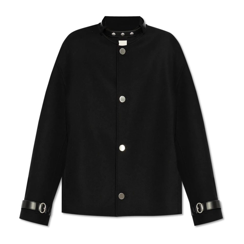 Jil Sander Wollen jas Black Dames