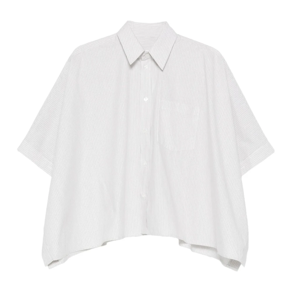 Mm6 Maison Margiela Women's White Shirts, S, Shirts