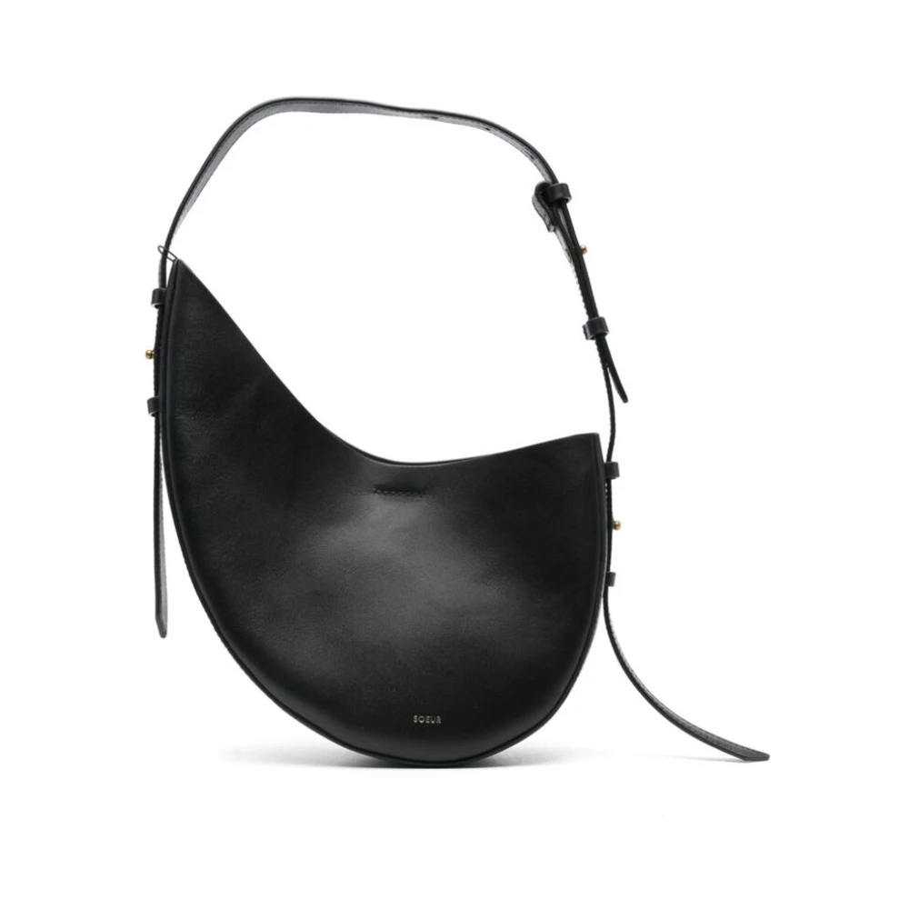 Soeur Zwarte Schapenvacht Schoudertas Black Dames