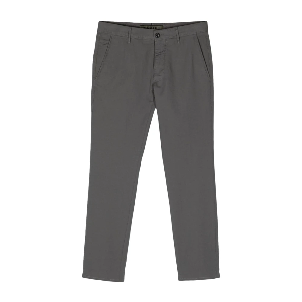 Incotex Men's Gray Casual Chinos Trousers - Chinos - W33 - Trousers