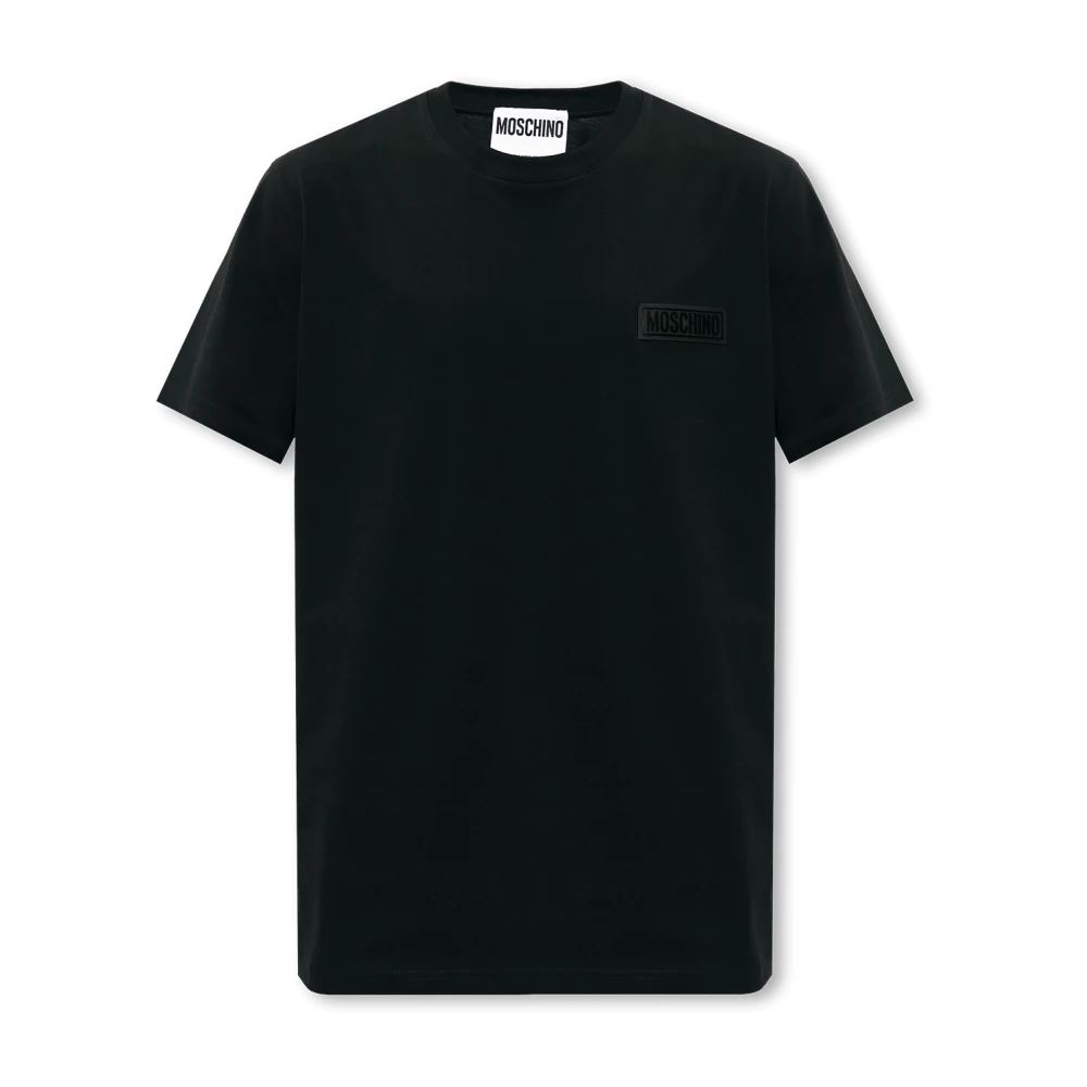 Moschino T-shirt met logo Black Heren