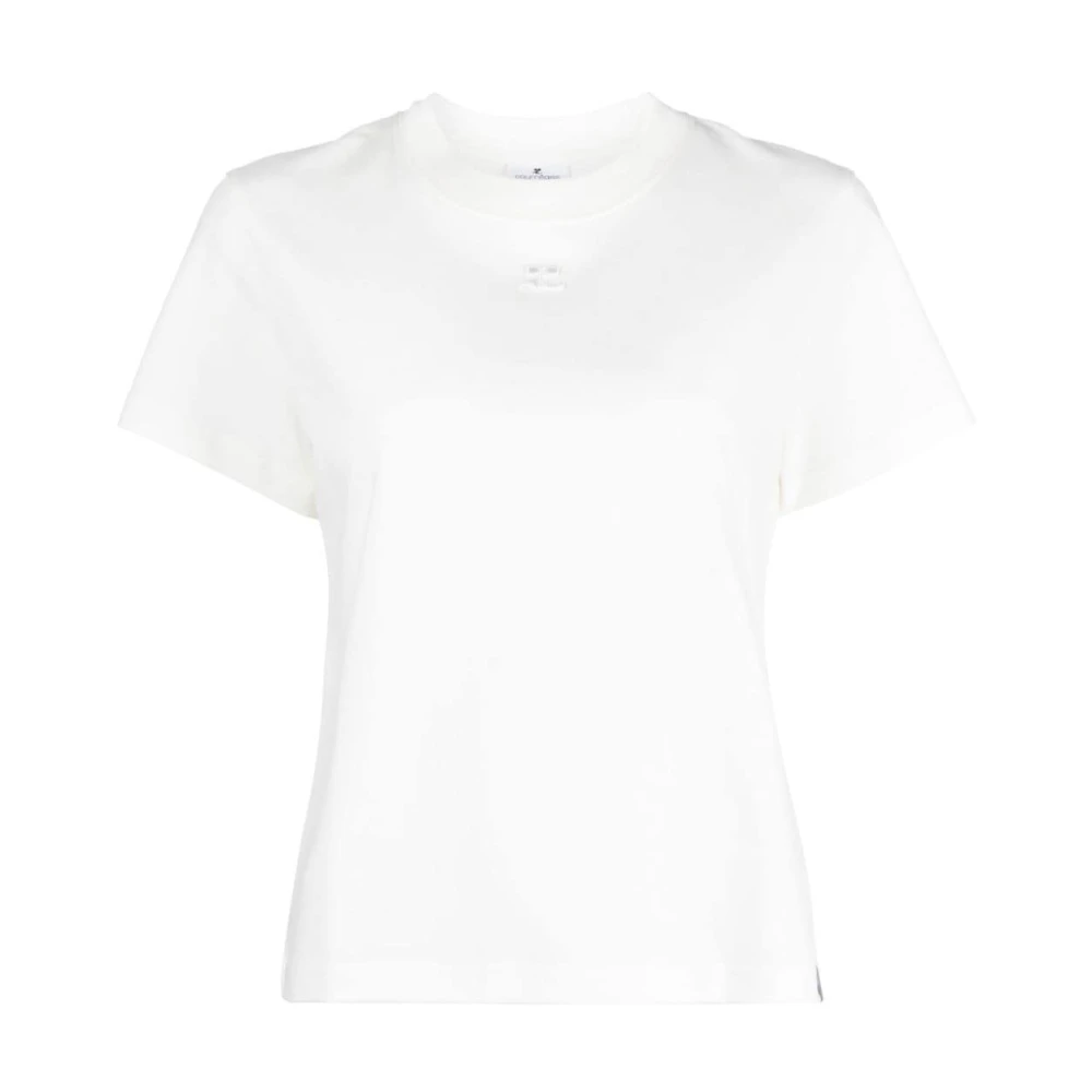 Courrèges Witte T-shirts en Polos White Dames