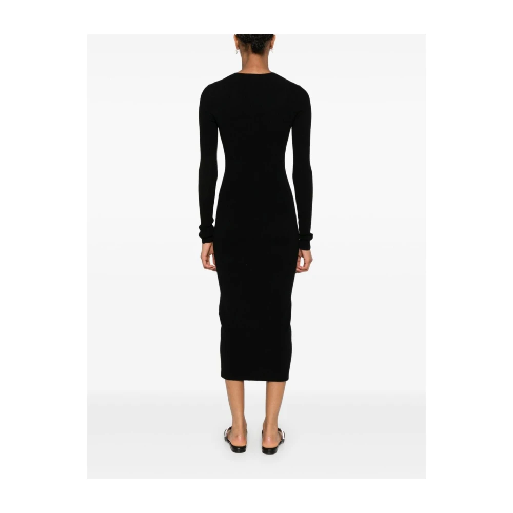 Calvin Klein Zwarte jurk voor vrouwen Aw24 Black Dames