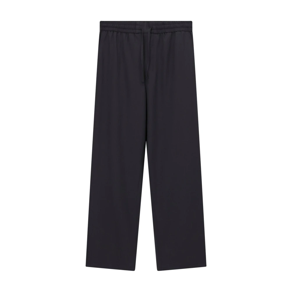 Ami Paris Men's Black Wide Trousers - Wide Trousers - Xl - Trousers