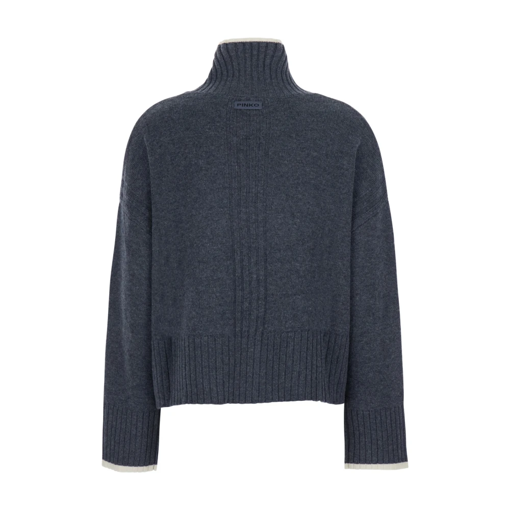 Pinko , Damen, Strickwaren, Grau, S