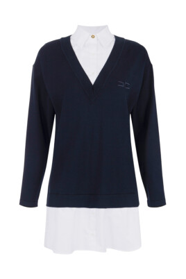 robe-boutonnee-avec-logo-brode