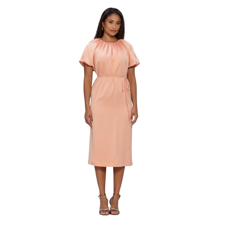 Twinset Women's Pink Midi Dresses, Xl, Midi Dress 261Tp2250