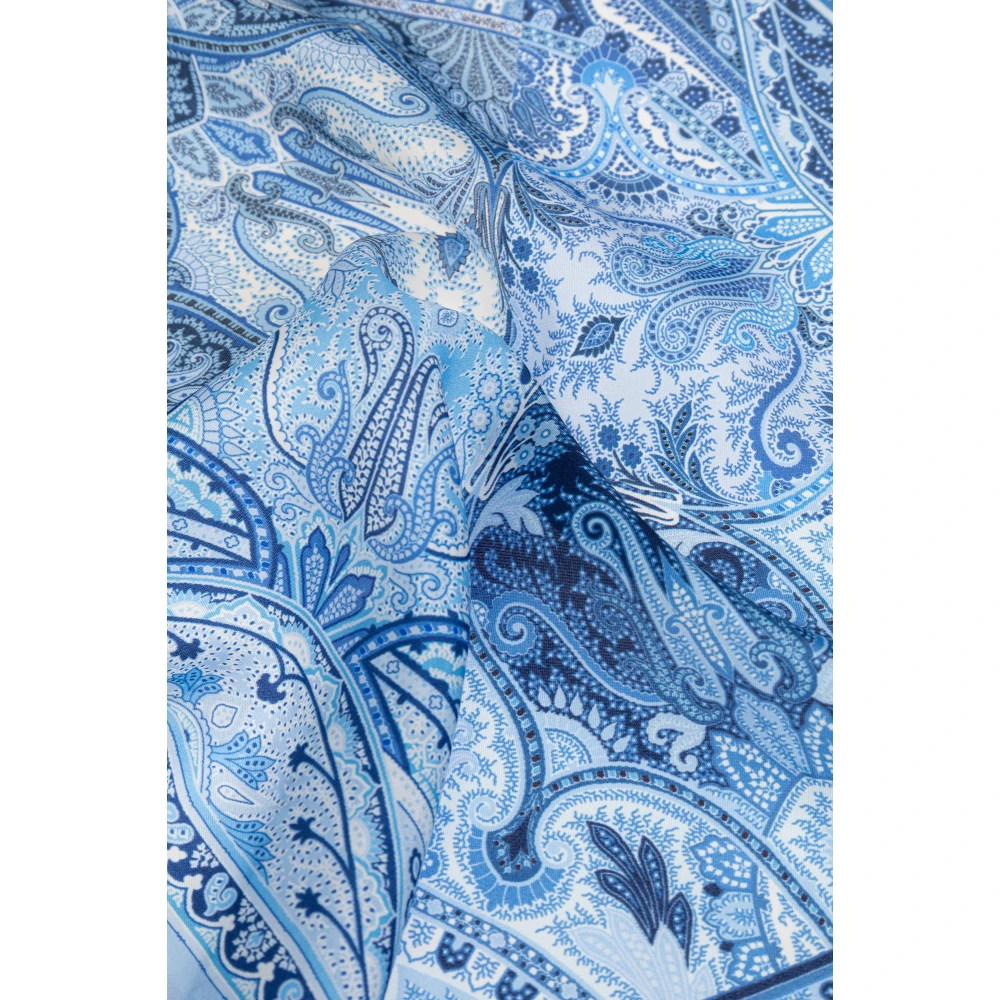 ETRO Zijden pochet Blue Heren