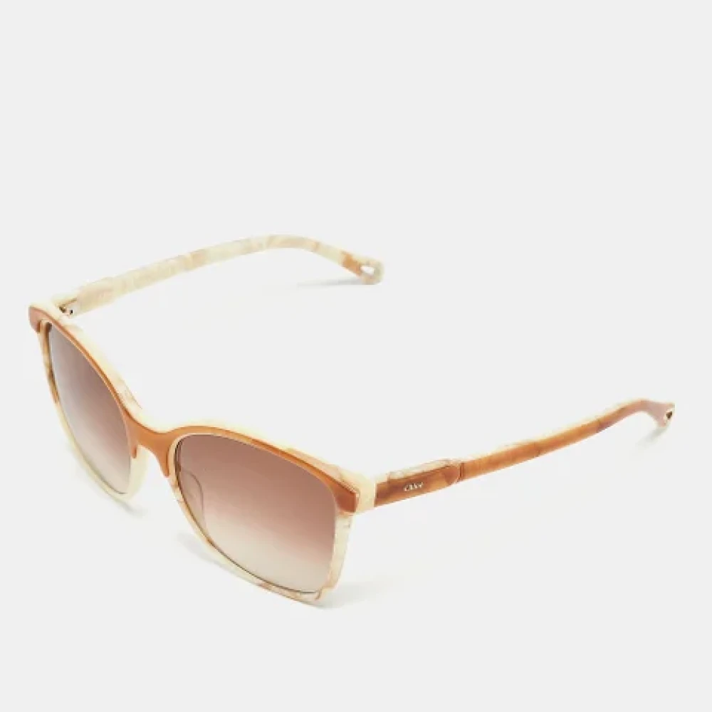 Chloé Pre-owned Acetate sunglasses Brown Dames