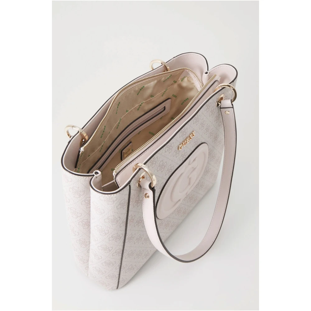 Guess Beige Handtas Mietta Noel PU Leer Beige Dames