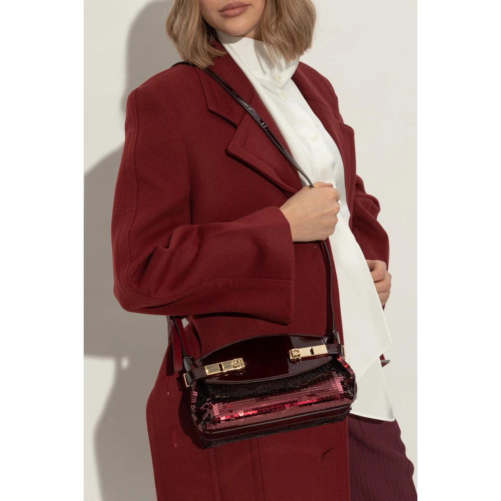 Salvatore Ferragamo Schoudertas Hug Red Dames